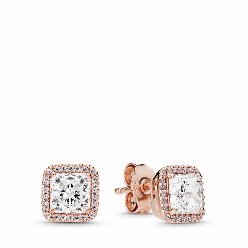Pandora Rose™ Timeless Elegance Stud Earrings Egypt VZ1768325